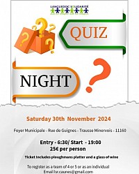 Quiz night Nov. 2024